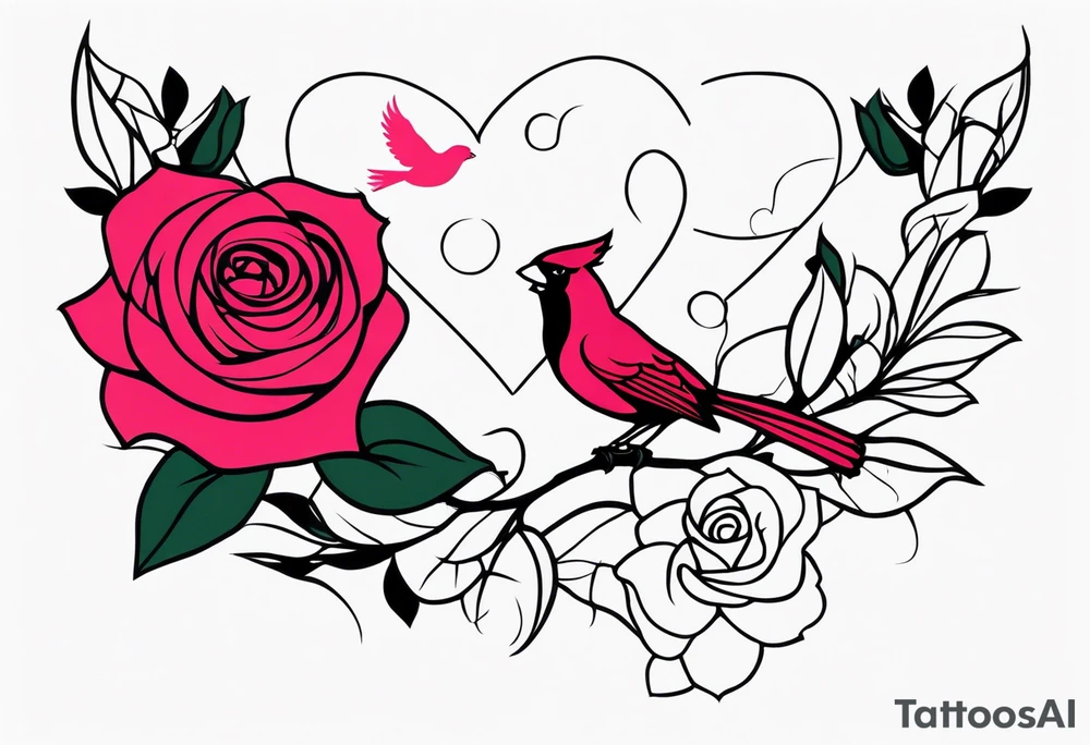 breast cancer memorial forearm tattoo incorporating roses and a cardinal into the tattoo tattoo idea