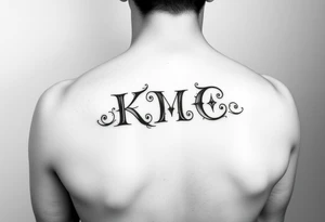 my daughters initials :KMC tattoo idea