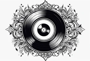 Vinyl record tattoo idea