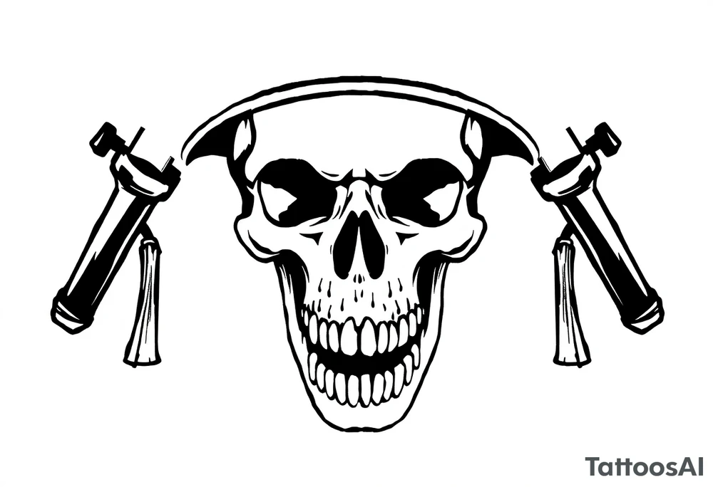 soldier skull tattoo idea