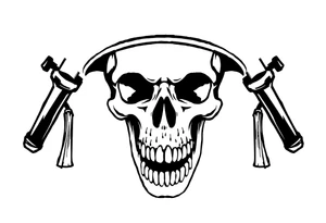 soldier skull tattoo idea