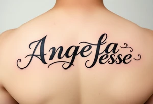 The name Angela and Jesse Combined tattoo idea