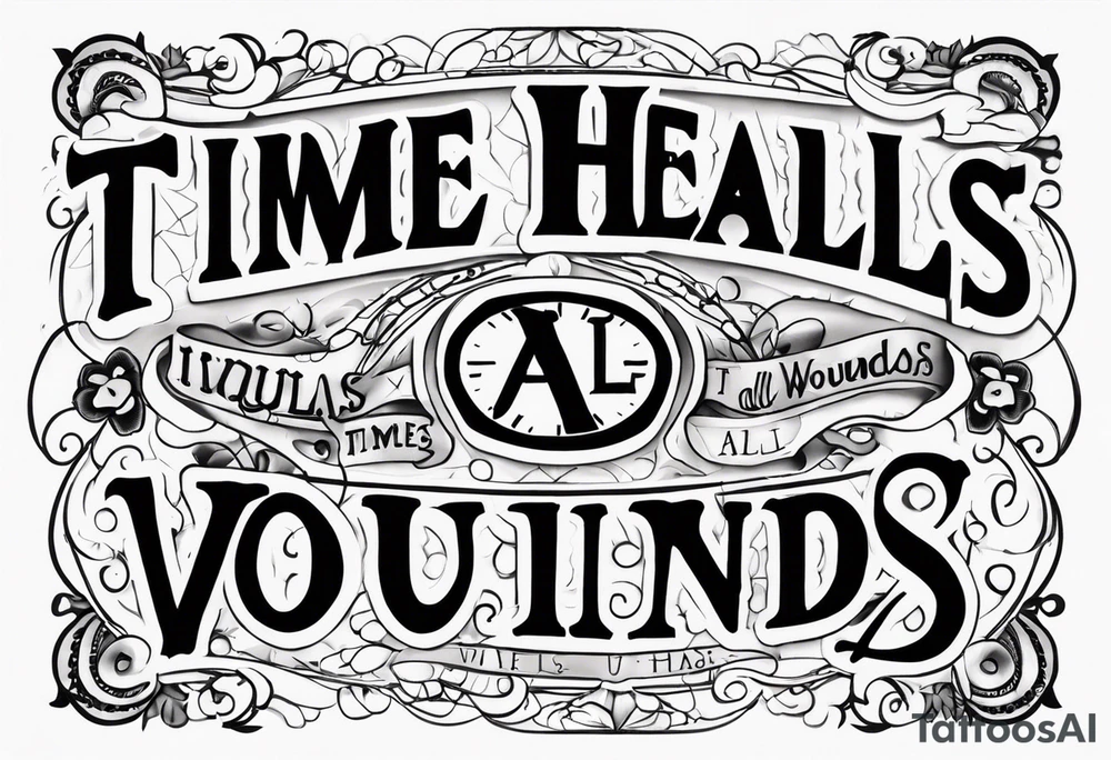 Time heals all wounds tattoo idea