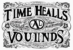 Time heals all wounds tattoo idea