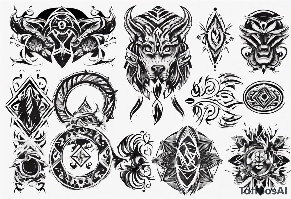 frame paper tattoo idea