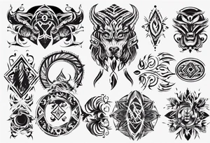 frame paper tattoo idea