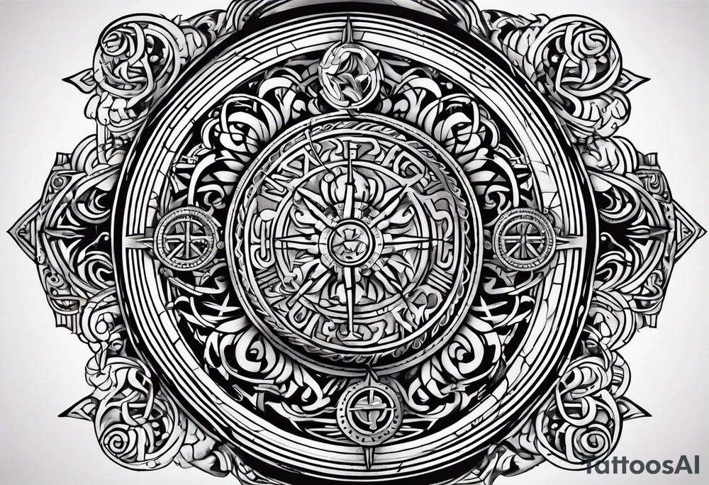 Viking Vegvisir tattoo idea