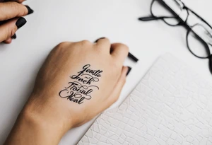 A gentle touch can heal tattoo idea