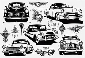 classic car tattoo idea
