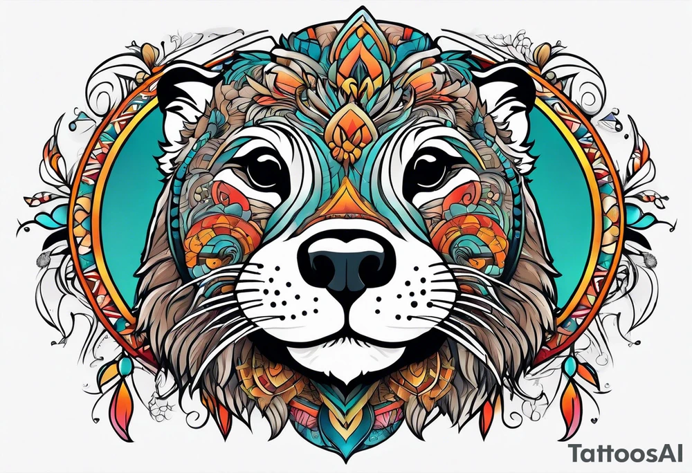 Hippie Otter tattoo idea