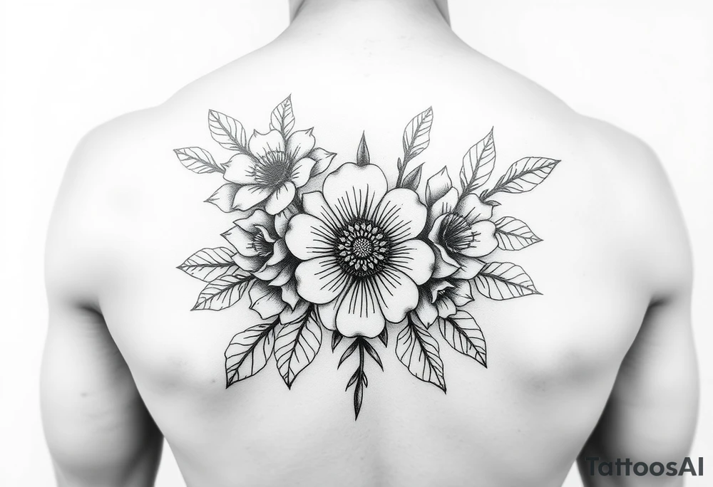 Thigh tattoos no flowers tattoo idea