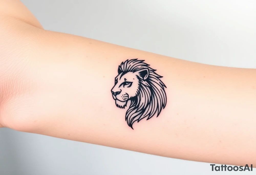 Fancy style "leo" start constilation birth
 sign lion tattoo idea