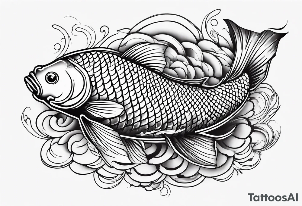 Koi fish tattoo idea