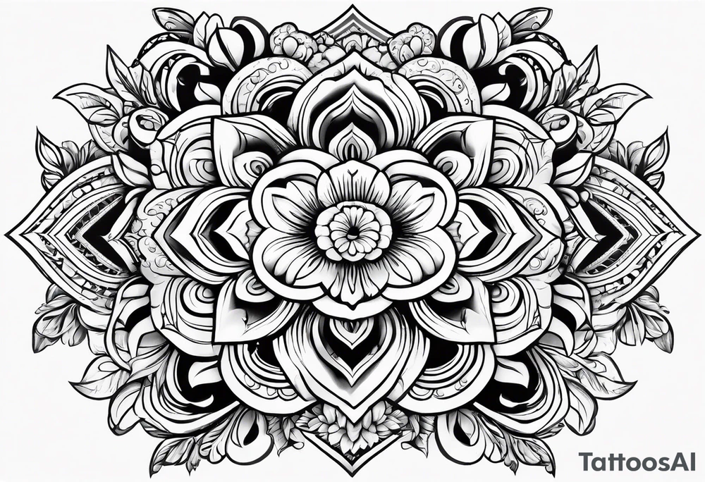 blumenranke tattoo idea