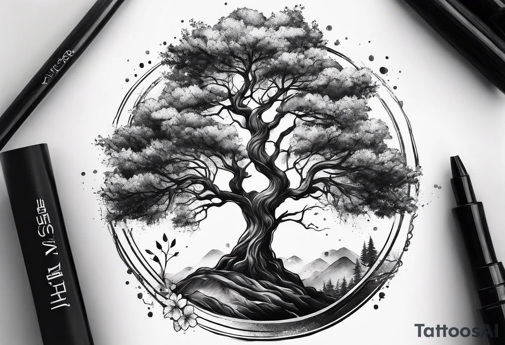 Small tree tattoo idea