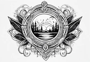 Simple Two-Band Tattoo Design With my kids names (Vedran and Srna) tattoo idea