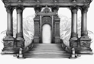 stairs valhalla gate tattoo idea