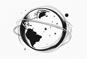 planet tattoo idea