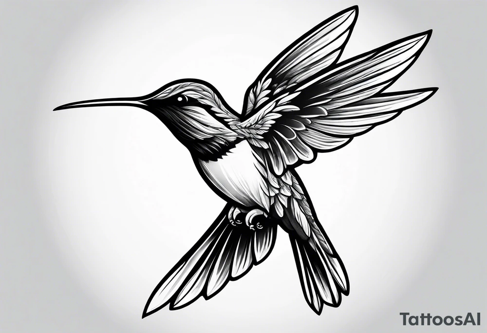 reaper humming bird tattoo idea