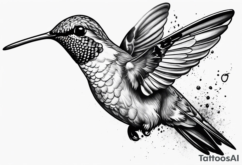 hummingbird tattoo idea