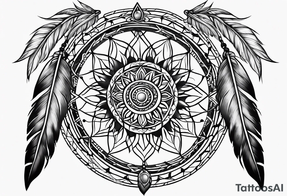 leather thong
braided leather
Dream catcher
arm band tattoo idea