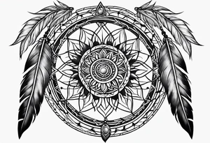 leather thong
braided leather
Dream catcher
arm band tattoo idea