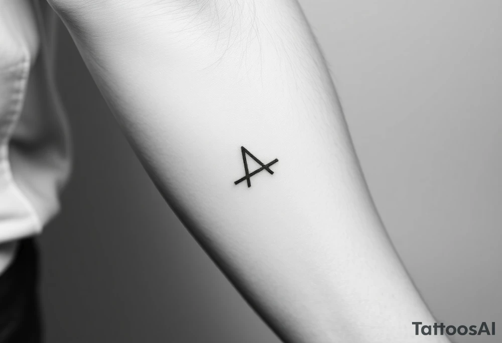 A small ; symbol tattoo idea