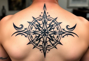 Compass rose tattoo idea