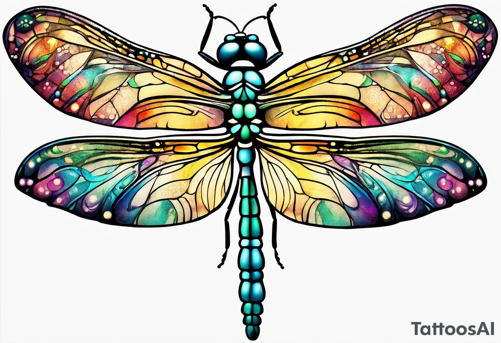 Dragonfly with infinity tattoo idea