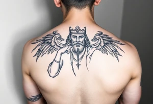 San Judas on forearm tattoo idea