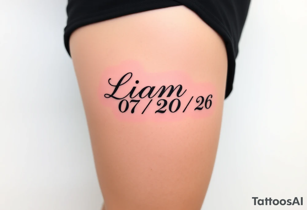 Liam 
07/20/26

Fancier lettering tattoo idea