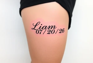 Liam 
07/20/26

Fancier lettering tattoo idea