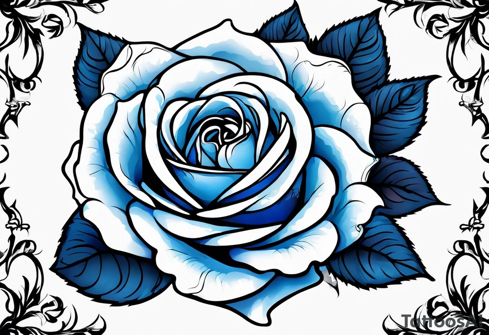 blue roses frames, tattoo idea