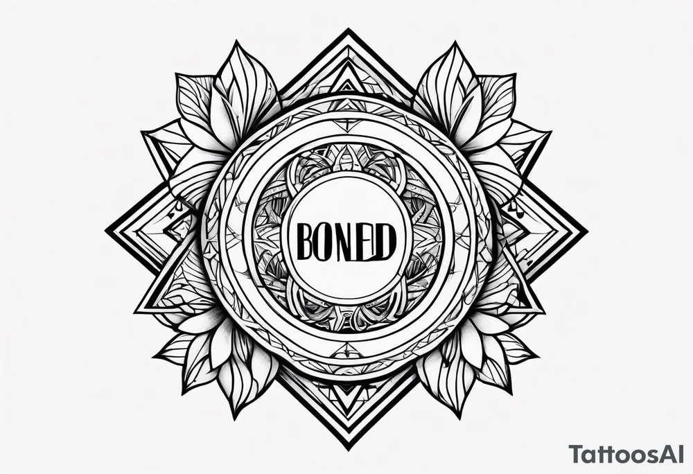 Family of five bond tattoo idea