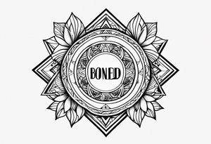 Family of five bond tattoo idea