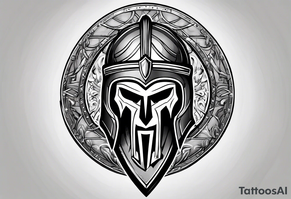 Spartan shield tattoo idea