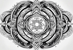 infinity symbol as a galaxy tattoo idea