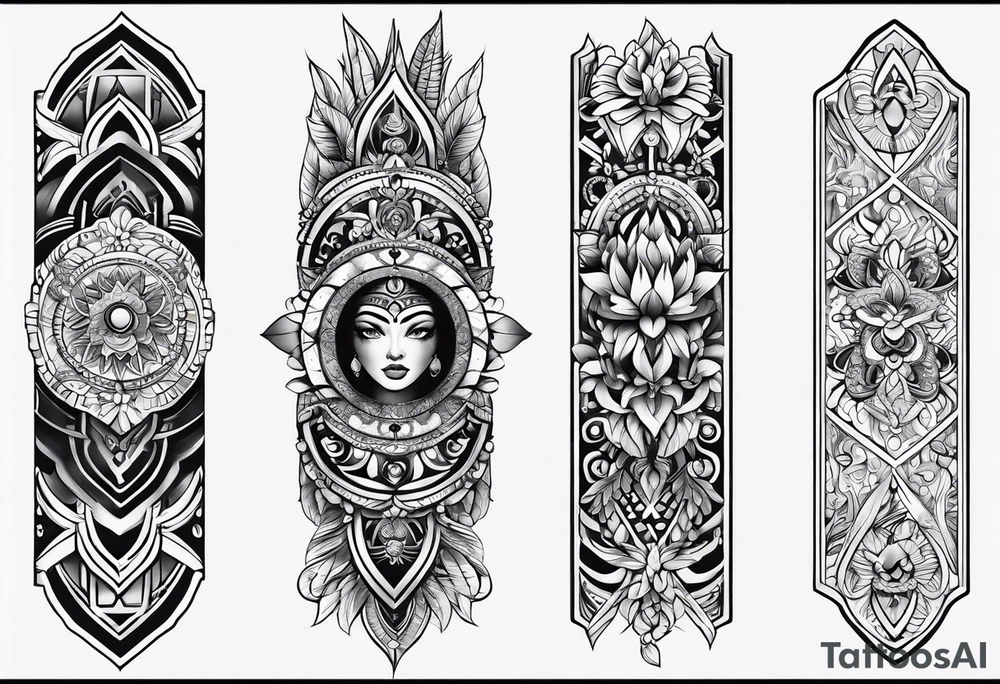 half sleeve tattoo idea