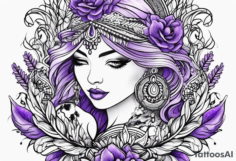 lavender tattoo idea