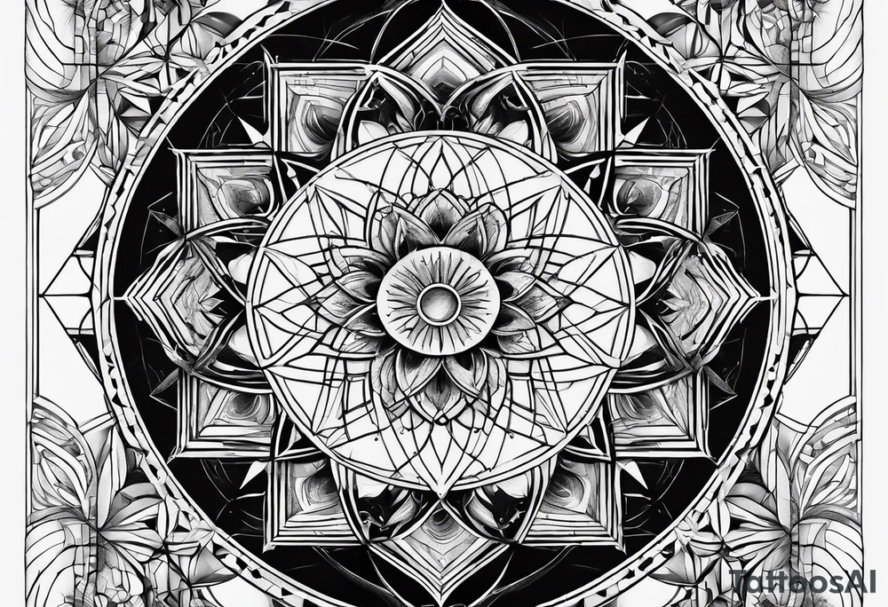 sacred geometry tattoo idea