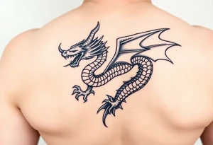 Powerful dragon tattoo idea