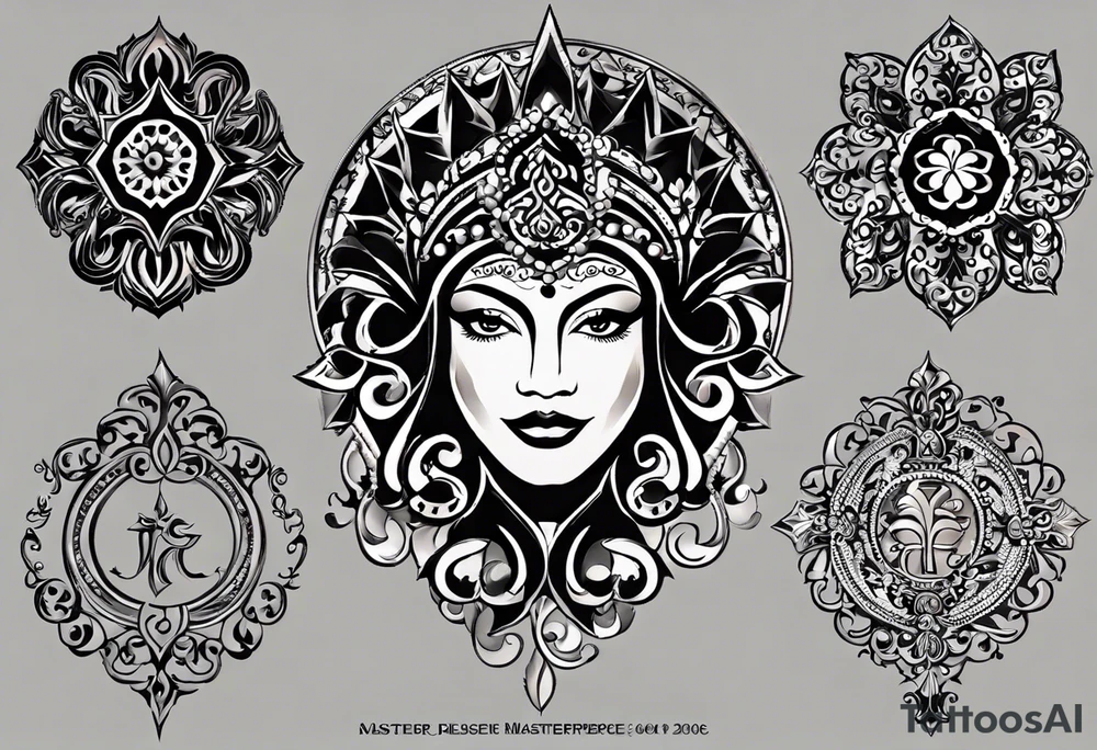 Family birthdates combined - 08.15.1966, 07.17.1974, 03.03.1992, 02.11.2008 and 02.02.2006 tattoo idea