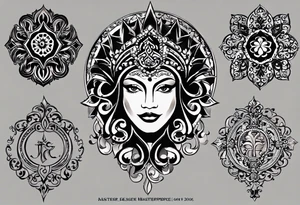 Family birthdates combined - 08.15.1966, 07.17.1974, 03.03.1992, 02.11.2008 and 02.02.2006 tattoo idea
