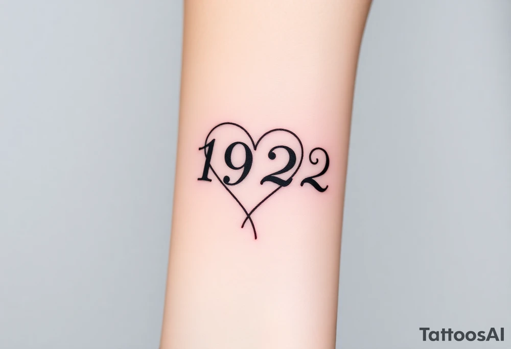 Heart with 192 in the middle and a L connected to the end of teh heart tattoo idea