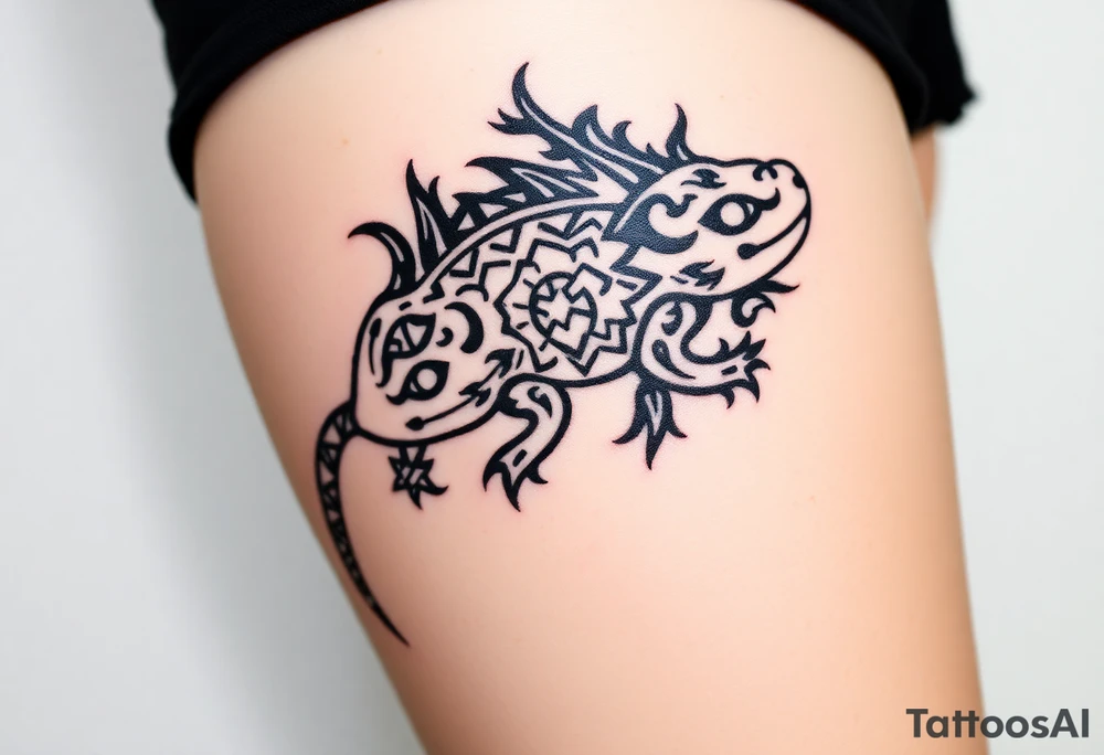 axolotl tattoo idea