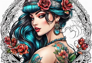 underboob, wider than tall tattoo idea