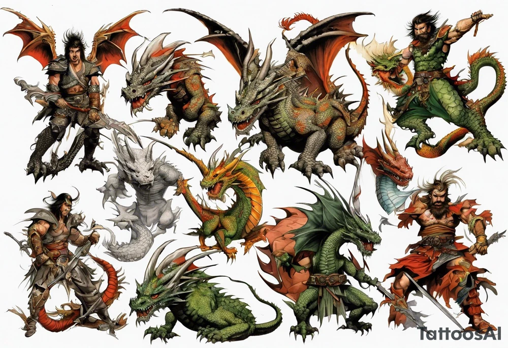 Dragon
Warrior tattoo idea