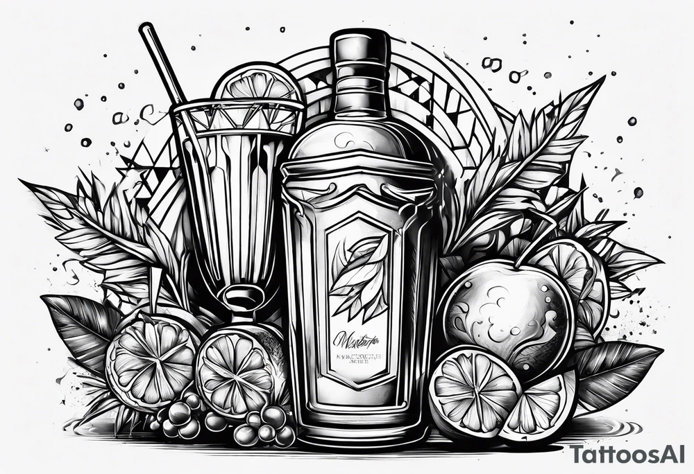 Molotov cocktail tattoo idea