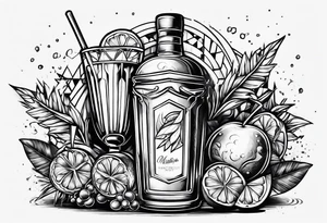 Molotov cocktail tattoo idea