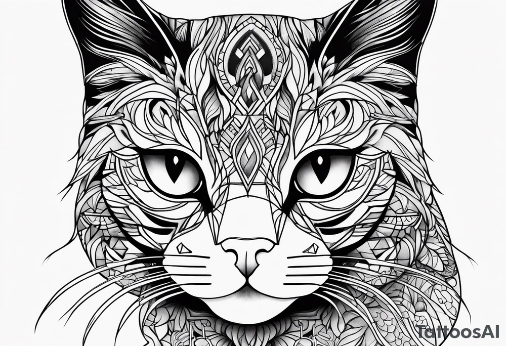 Black Cat tattoo idea